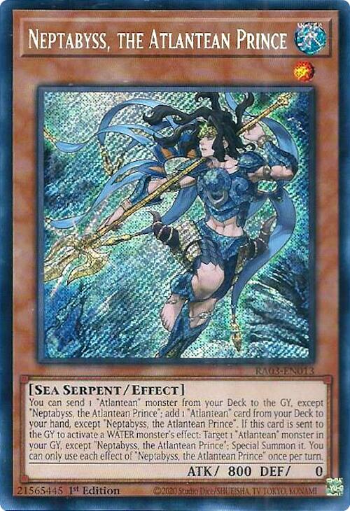 Neptabyss, the Atlantean Prince (Secret Rare) [RA03-EN013] Secret Rare | Mega City Incorporated