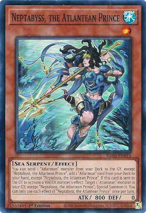 Neptabyss, the Atlantean Prince [RA03-EN013] Super Rare | Mega City Incorporated