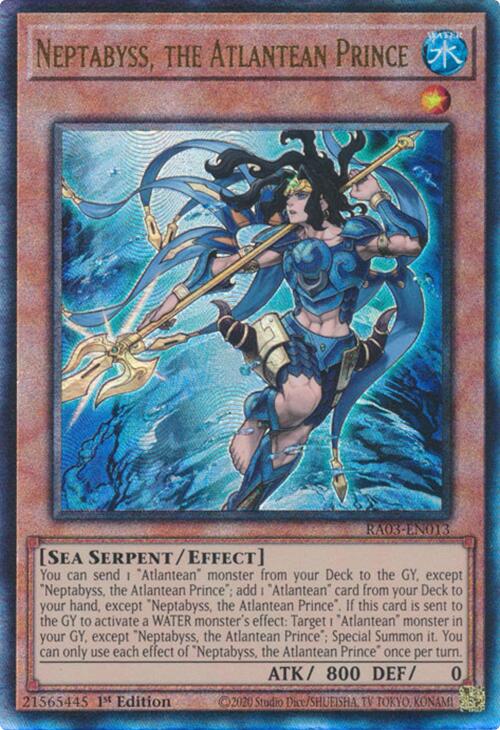 Neptabyss, the Atlantean Prince (UTR) [RA03-EN013] Prismatic Ultimate Rare | Mega City Incorporated