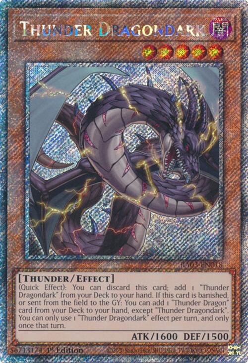 Thunder Dragondark (Platinum Secret Rare) [RA03-EN018] Platinum Secret Rare | Mega City Incorporated