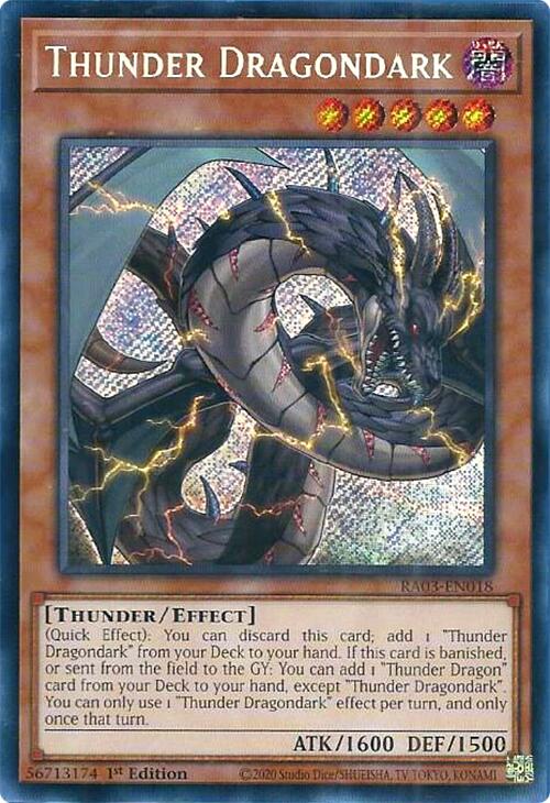 Thunder Dragondark (Secret Rare) [RA03-EN018] Secret Rare | Mega City Incorporated