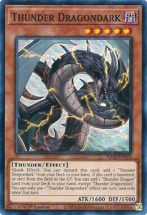 Thunder Dragondark [RA03-EN018] Super Rare | Mega City Incorporated