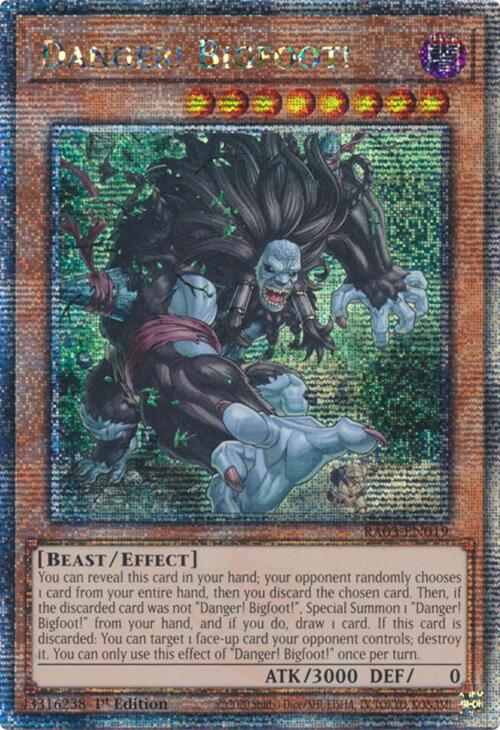 Danger! Bigfoot! (Quarter Century Secret Rare) [RA03-EN019] Quarter Century Secret Rare | Mega City Incorporated