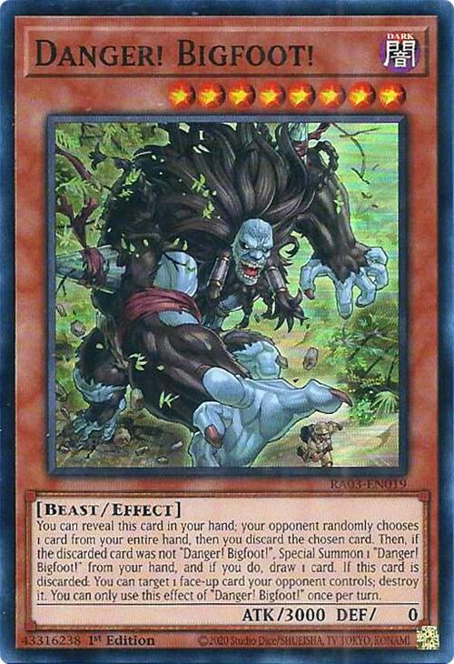 Danger! Bigfoot! [RA03-EN019] Super Rare | Mega City Incorporated