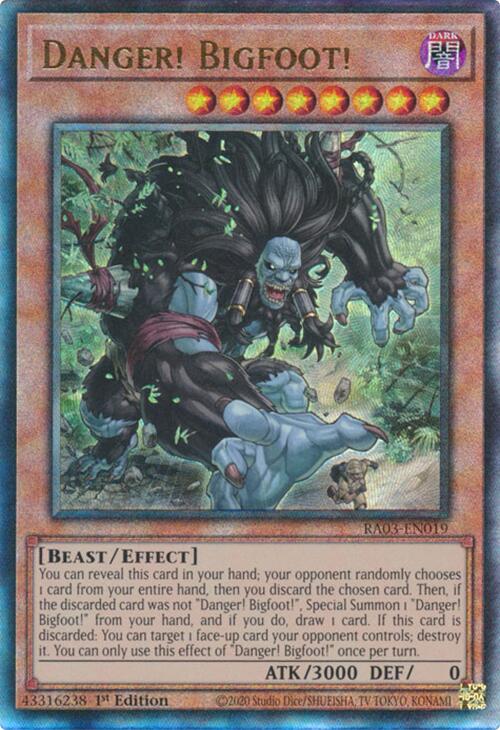 Danger! Bigfoot! (UTR) [RA03-EN019] Prismatic Ultimate Rare | Mega City Incorporated