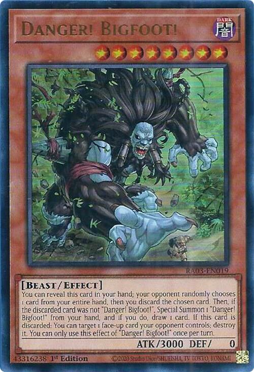 Danger! Bigfoot! (UR) [RA03-EN019] Ultra Rare | Mega City Incorporated