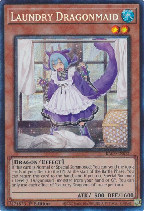 Laundry Dragonmaid (CR) [RA03-EN021] Prismatic Collector's Rare | Mega City Incorporated