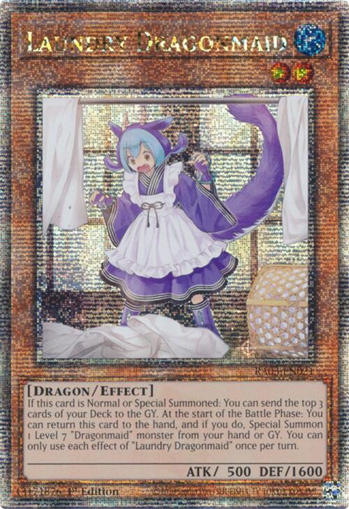 Laundry Dragonmaid (Quarter Century Secret Rare) [RA03-EN021] Quarter Century Secret Rare | Mega City Incorporated