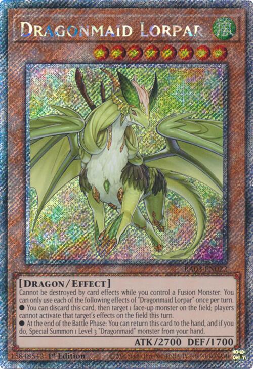 Dragonmaid Lorpar (Platinum Secret Rare) [RA03-EN022] Platinum Secret Rare | Mega City Incorporated