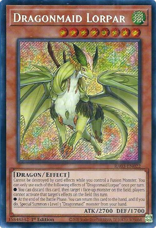 Dragonmaid Lorpar (Secret Rare) [RA03-EN022] Secret Rare | Mega City Incorporated