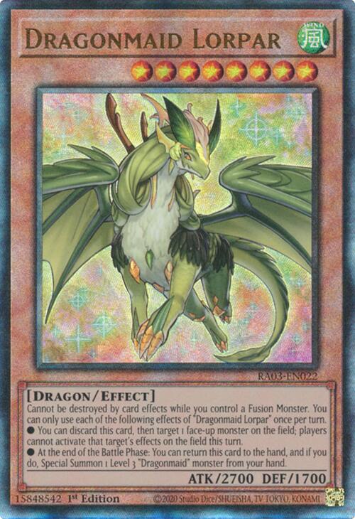 Dragonmaid Lorpar (UTR) [RA03-EN022] Prismatic Ultimate Rare | Mega City Incorporated