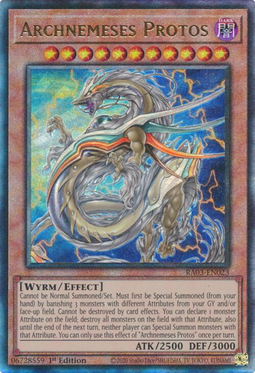 Archnemeses Protos (UTR) [RA03-EN023] Prismatic Ultimate Rare | Mega City Incorporated