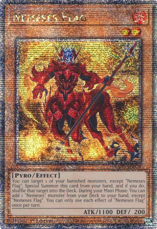 Nemeses Flag (Quarter Century Secret Rare) [RA03-EN024] Quarter Century Secret Rare | Mega City Incorporated