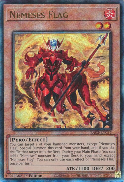 Nemeses Flag (UTR) [RA03-EN024] Prismatic Ultimate Rare | Mega City Incorporated