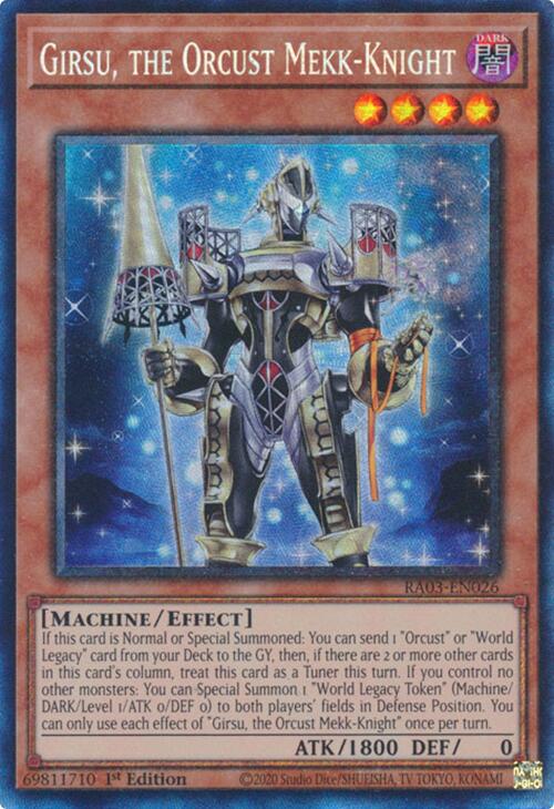 Girsu, the Orcust Mekk-Knight (CR) [RA03-EN026] Prismatic Collector's Rare | Mega City Incorporated