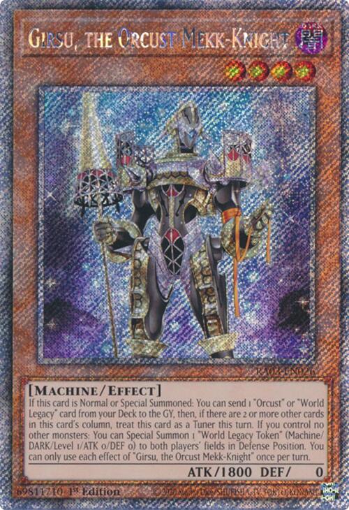 Girsu, the Orcust Mekk-Knight (Platinum Secret Rare) [RA03-EN026] Platinum Secret Rare | Mega City Incorporated