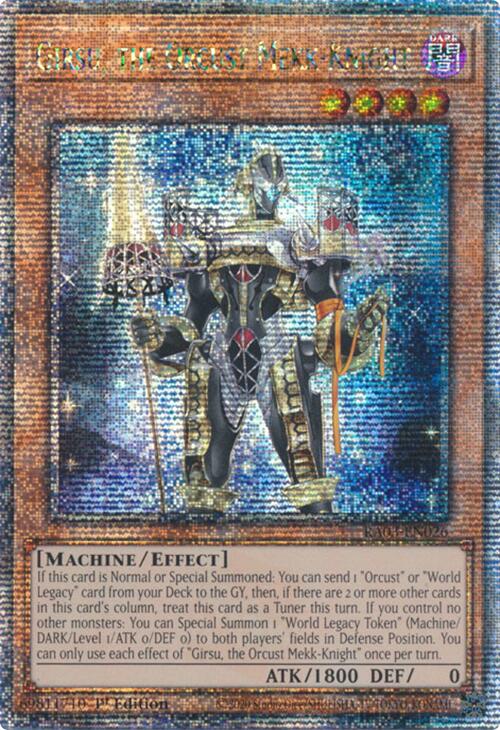 Girsu, the Orcust Mekk-Knight (Quarter Century Secret Rare) [RA03-EN026] Quarter Century Secret Rare | Mega City Incorporated