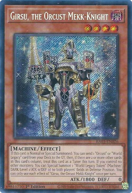 Girsu, the Orcust Mekk-Knight (Secret Rare) [RA03-EN026] Secret Rare | Mega City Incorporated
