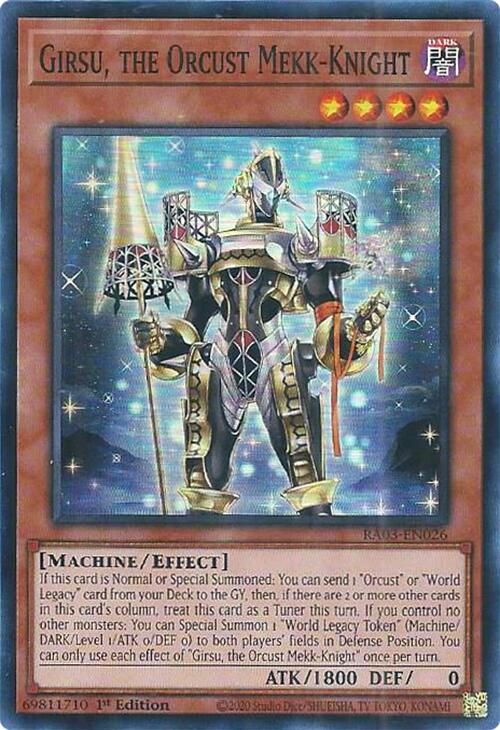 Girsu, the Orcust Mekk-Knight [RA03-EN026] Super Rare | Mega City Incorporated