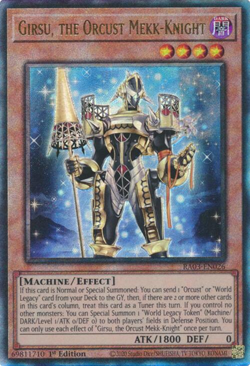 Girsu, the Orcust Mekk-Knight (UTR) [RA03-EN026] Prismatic Ultimate Rare | Mega City Incorporated