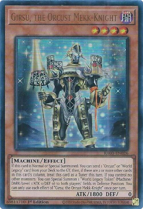 Girsu, the Orcust Mekk-Knight (UR) [RA03-EN026] Ultra Rare | Mega City Incorporated