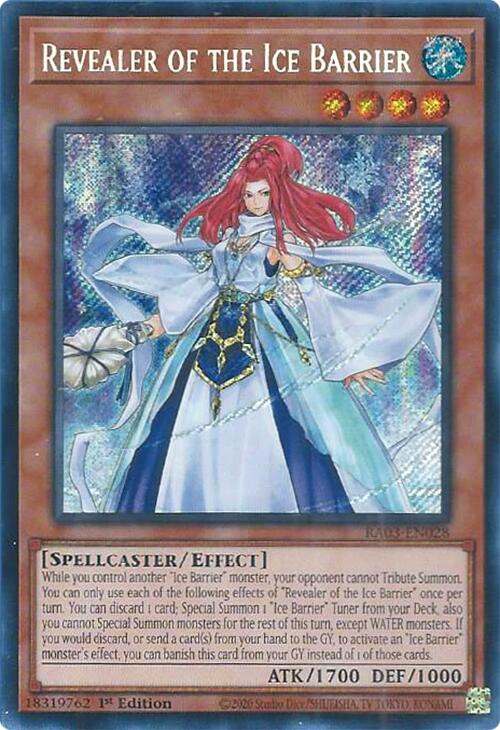 Revealer of the Ice Barrier (Secret Rare) [RA03-EN028] Secret Rare | Mega City Incorporated