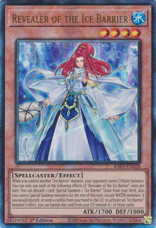 Revealer of the Ice Barrier (UTR) [RA03-EN028] Prismatic Ultimate Rare | Mega City Incorporated