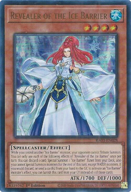 Revealer of the Ice Barrier (UR) [RA03-EN028] Ultra Rare | Mega City Incorporated