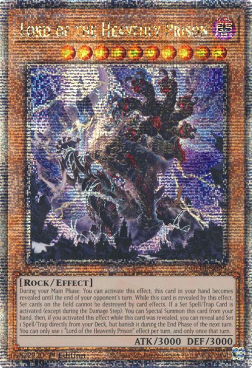 Lord of the Heavenly Prison (Quarter Century Secret Rare) [RA03-EN029] Quarter Century Secret Rare | Mega City Incorporated