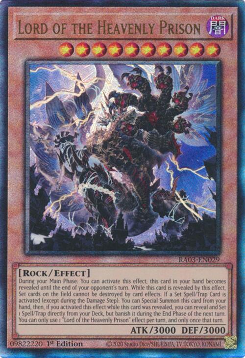 Lord of the Heavenly Prison (UTR) [RA03-EN029] Prismatic Ultimate Rare | Mega City Incorporated