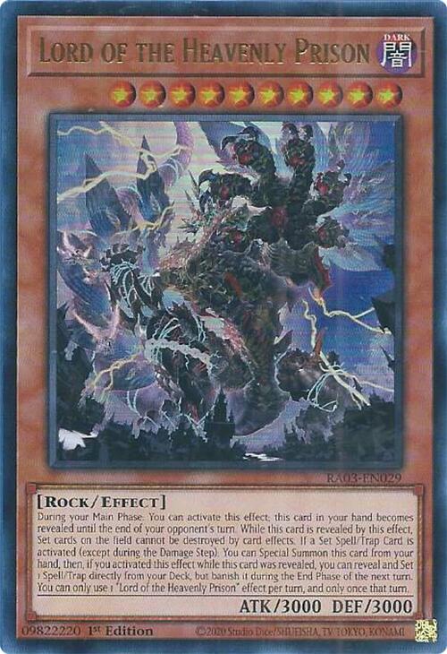 Lord of the Heavenly Prison (UR) [RA03-EN029] Ultra Rare | Mega City Incorporated