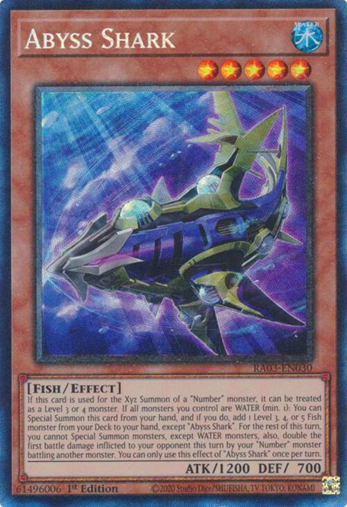 Abyss Shark (CR) [RA03-EN030] Prismatic Collector's Rare | Mega City Incorporated