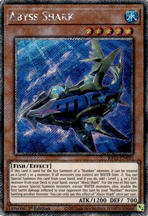 Abyss Shark (Platinum Secret Rare) [RA03-EN030] Platinum Secret Rare | Mega City Incorporated