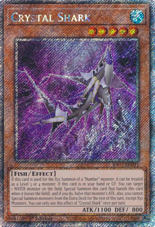 Crystal Shark (Platinum Secret Rare) [RA03-EN031] Platinum Secret Rare | Mega City Incorporated