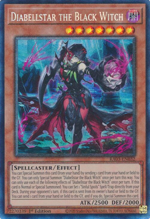 Diabellstar the Black Witch (CR) [RA03-EN032] Prismatic Collector's Rare | Mega City Incorporated