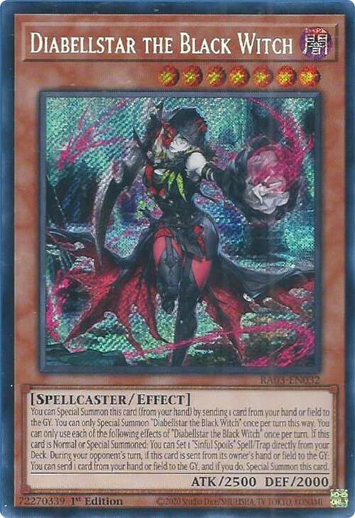 Diabellstar the Black Witch (Secret Rare) [RA03-EN032] Secret Rare | Mega City Incorporated