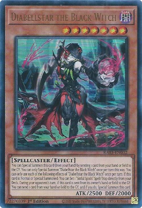 Diabellstar the Black Witch (UR) [RA03-EN032] Ultra Rare | Mega City Incorporated