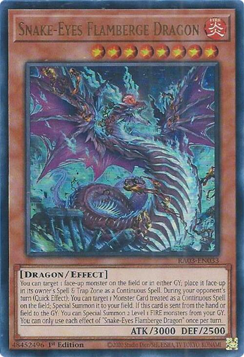 Snake-Eyes Flamberge Dragon (UR) [RA03-EN033] Ultra Rare | Mega City Incorporated