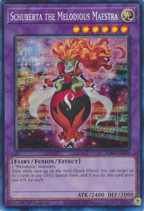 Schuberta the Melodious Maestra (CR) [RA03-EN034] Prismatic Collector's Rare | Mega City Incorporated