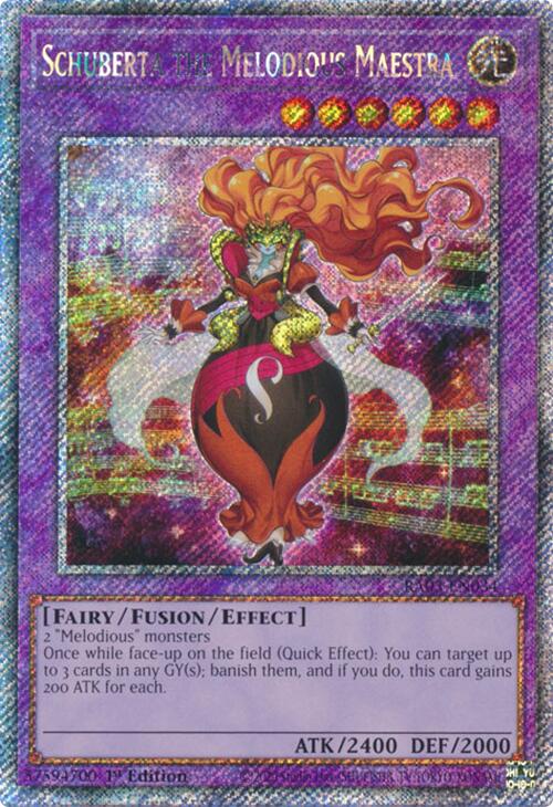 Schuberta the Melodious Maestra (Platinum Secret Rare) [RA03-EN034] Platinum Secret Rare | Mega City Incorporated