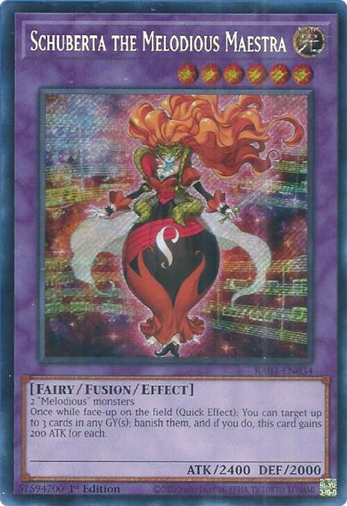 Schuberta the Melodious Maestra (Secret Rare) [RA03-EN034] Secret Rare | Mega City Incorporated