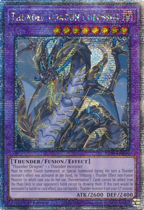 Thunder Dragon Colossus (Quarter Century Secret Rare) [RA03-EN036] Quarter Century Secret Rare | Mega City Incorporated