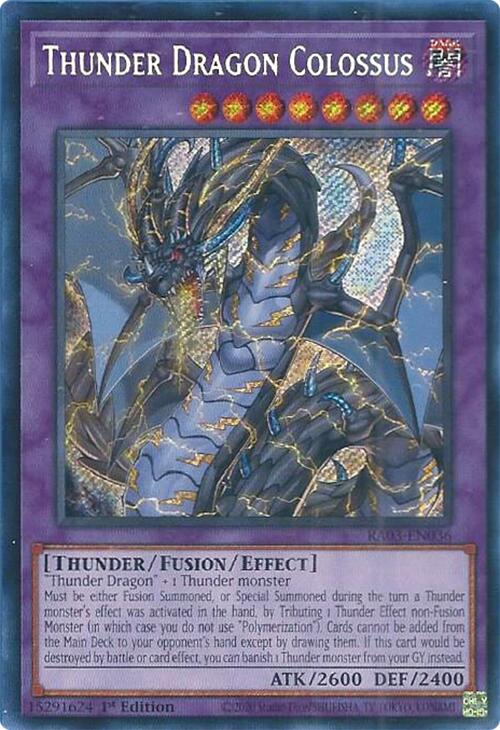 Thunder Dragon Colossus (Secret Rare) [RA03-EN036] Secret Rare | Mega City Incorporated