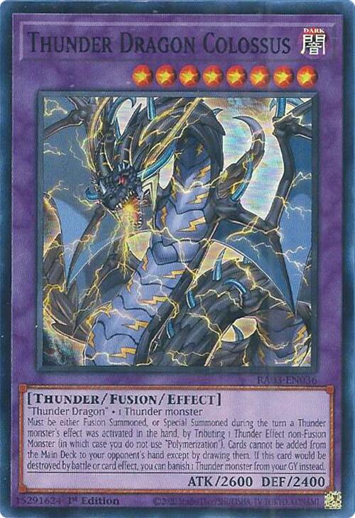 Thunder Dragon Colossus [RA03-EN036] Super Rare | Mega City Incorporated