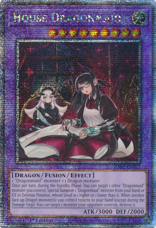 House Dragonmaid (Alternate Art) (Quarter Century Secret Rare) [RA03-EN037] Quarter Century Secret Rare | Mega City Incorporated