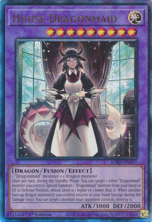 House Dragonmaid (UTR) [RA03-EN037] Prismatic Ultimate Rare | Mega City Incorporated