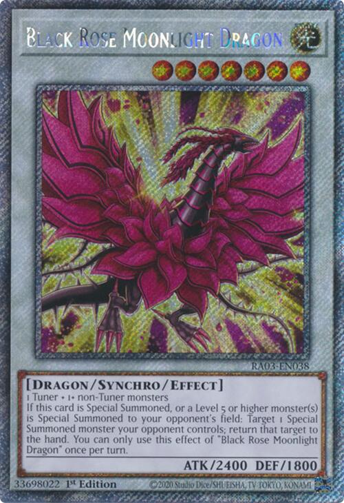 Black Rose Moonlight Dragon (Platinum Secret Rare) [RA03-EN038] Platinum Secret Rare | Mega City Incorporated