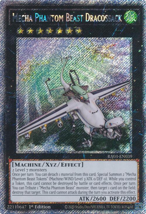 Mecha Phantom Beast Dracossack (Platinum Secret Rare) [RA03-EN039] Platinum Secret Rare | Mega City Incorporated