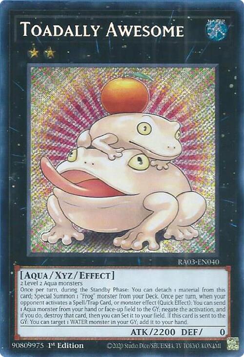 Toadally Awesome (Secret Rare) [RA03-EN040] Secret Rare | Mega City Incorporated