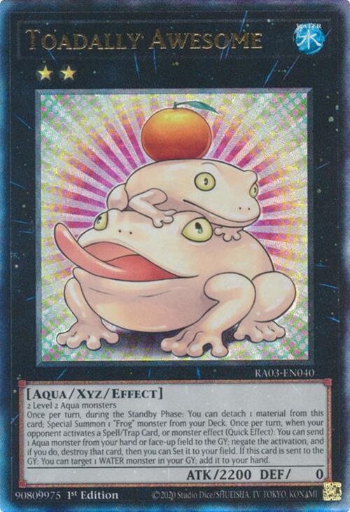 Toadally Awesome (UTR) [RA03-EN040] Prismatic Ultimate Rare | Mega City Incorporated